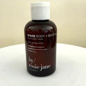 WAKE Body and Bath Oil 4oz Eucalyptus Grapefruit Lemon By Rosie Jane
